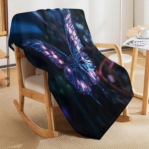 Couverture papillon flannel idée cadeau plaid doux pour anniversaire - 7