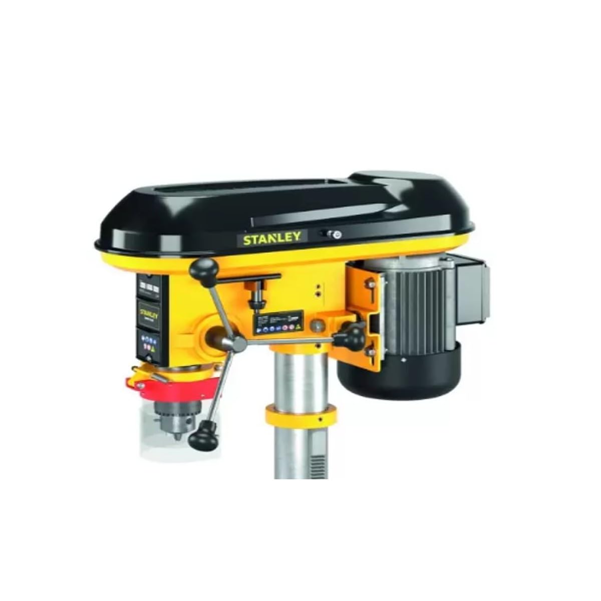 STANLEY - Trapano a colonna da banco 600 W, 9 velocità, mandrino da 3 a 16 mm, SXDP16720E