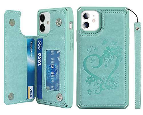 Étui en cuir gaufré pour iPhone 12 Mini au design élégant et soigné