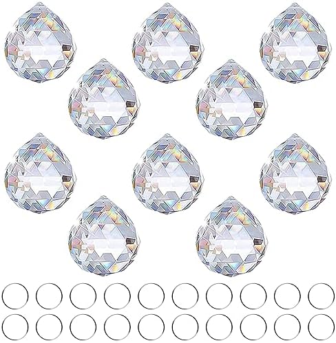 24 Stück Sonnenfänger Kristalle - 38mm Prismen Für Fenster, Garten & Kronleuchter