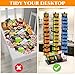 Acshio Chip Rack Display Stand, 3 Row 60 Clips Large Snack Retail Display Rack with Basket, Countertop Potato Chip Bag Candy Organizer Store Concession Stand for Party, Pantry, Office, Vendor Events