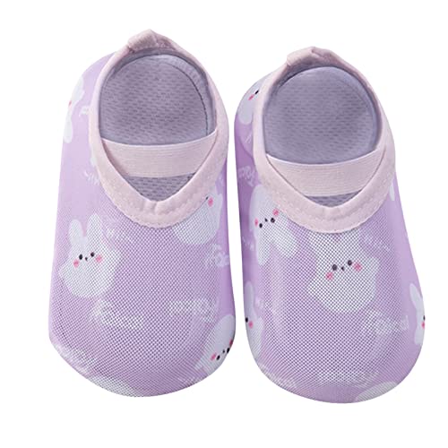 Infant Toddler Shoes Cartoon Soft Soled Non Slip Socks Baby Floor Shoes Socks Spring and Summer Size 9 Toddler Boy Shoes (Purple, 6-12 Months)