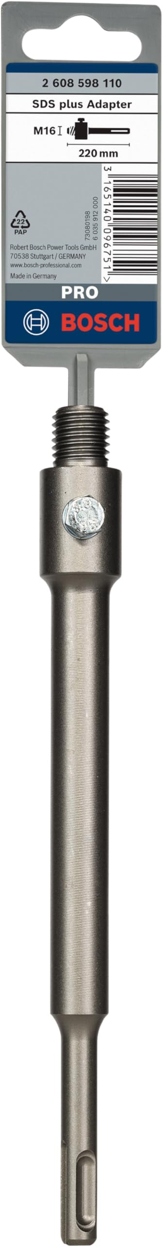 Bosch 1x PRO SDS plus Adapter für Bohrkronen (Ø mm, Professional Zubehör Bohrhammer)