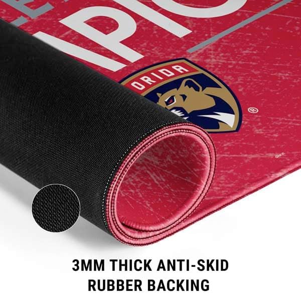 Skinit Extra Large Gaming Mouse Pad - Officially Licensed 2024 Stanley Cup Champions Design with Stitched Edges, Waterproof, Non-Slip Rubber Base, Desk Mat for Keyboard & Mouse, 35.75" x 15.4" inches