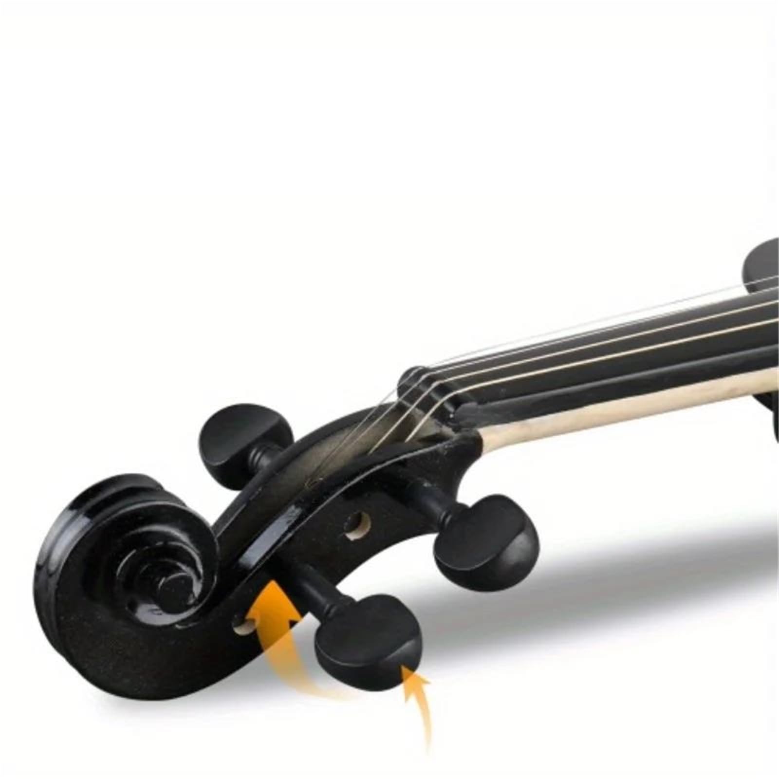 Violons Violon Électrique Silencieux De Taille Standard Avec Étui Archet Et Cordelette Connexion Noir