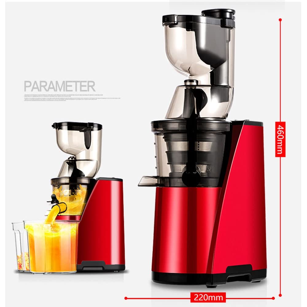 Estrattore Di Spremiagrumi A Masticazione Lenta A Scivolo Largo Spremiagrumi Verticale A Freddo Con Motore Silenzioso E Funzione Di Retromarcia Per Succhi Di Frutta E Verdura, Senza BPA