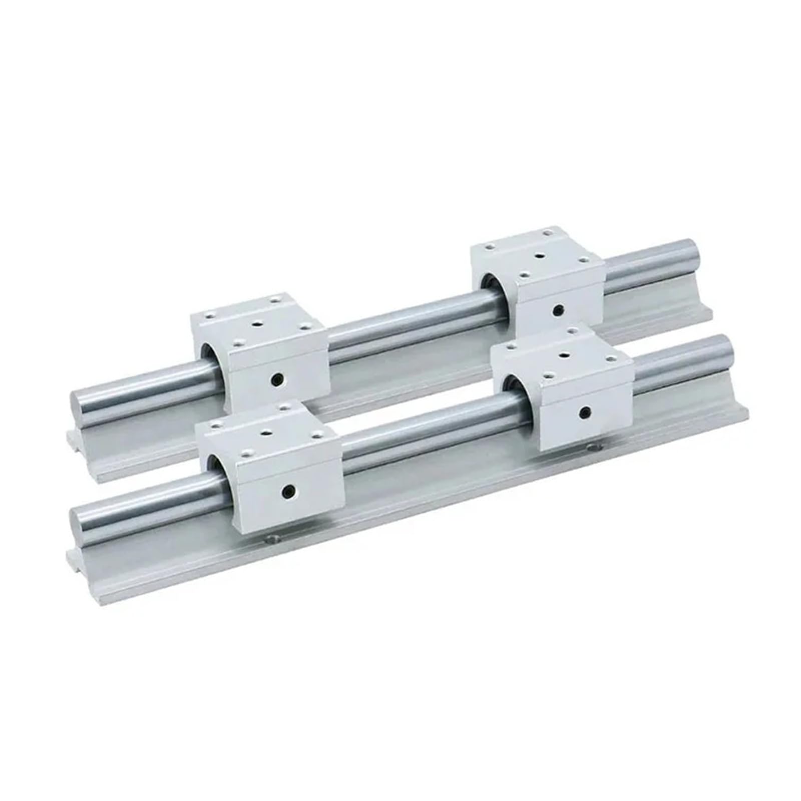 Guide lineari in miniatura SBR25, 2 pezzi, lunghezza 300 mm-1000 mm, con blocchi di scorrimento, 4 pezzi, set SBR25UU (850 mm)