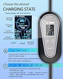Waveloso Portable EV Charger 3 pin Plug 34.12Ft/10.4M【6-8-10A, 1-12h Timer】2.3KW Electric Car Charger Type 2 Charging Cable 3 Pin IP65 for EVs & PHEVs - Image 4