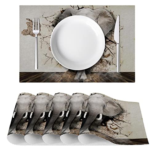 Sets de table en tissu Oxford lavable résistant chaleur maison - 3