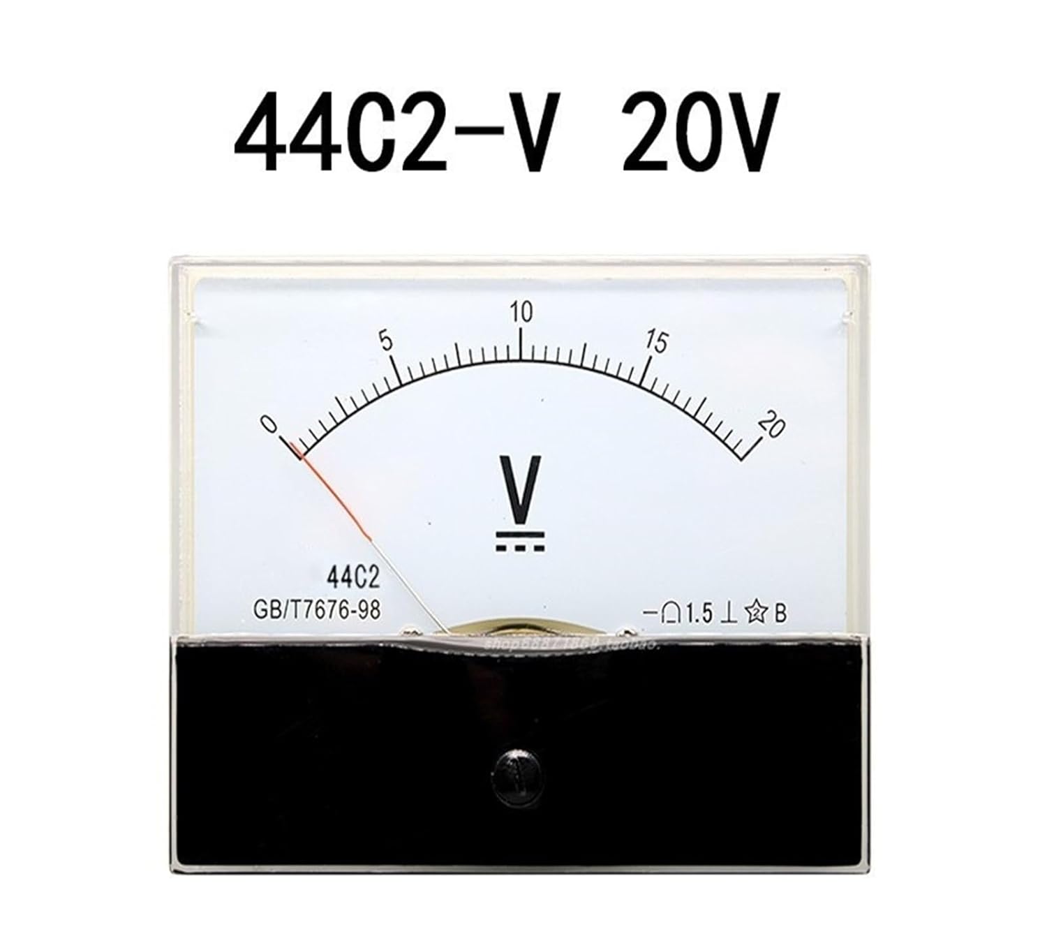 44C2-50V Pointer Type DC Voltmeter 5V10V50V15V30V100V250V 600V Mechanical Board Meter(1v)