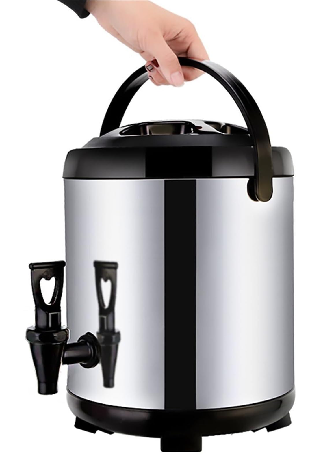 Dispensador de agua caliente con grifo, dispensador de bebidas aislado de acero inoxidable para té con leche, café, fiesta y catering