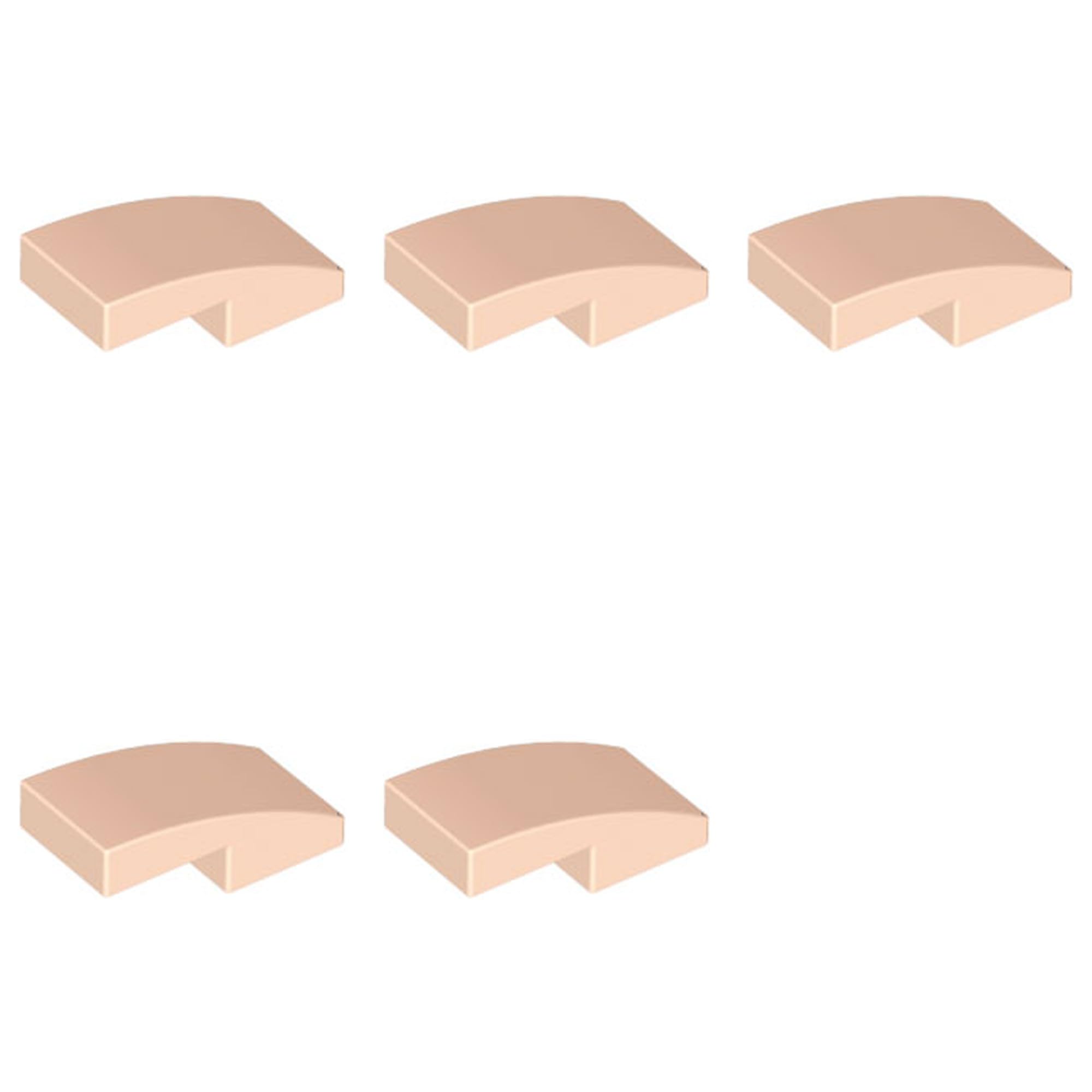 LEGO Slope, Curved 2 x 1 x 2/3, Part 11477 (Light Nougat, 2, Bricks) — image 1