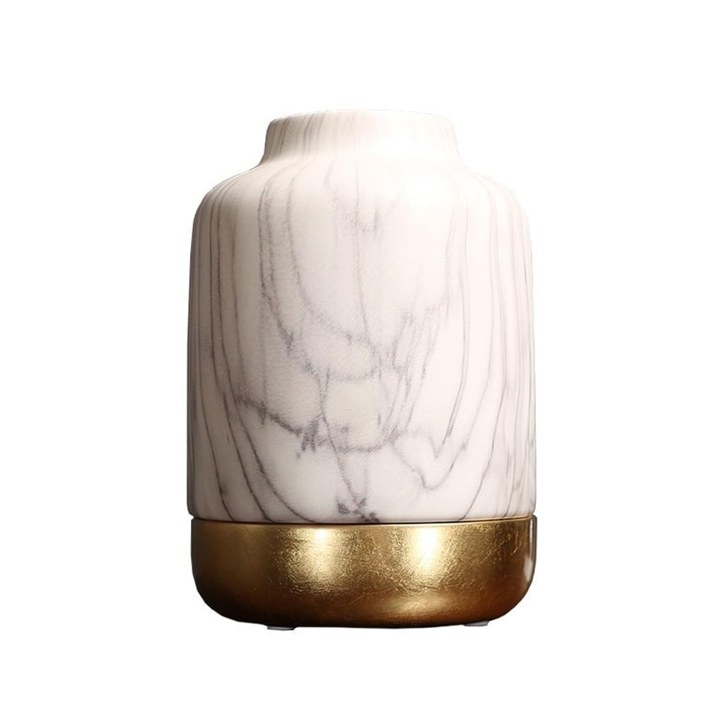 asdchZen Vases Resin Vase Decoration Table Flower Arrangement Flower Decoration Modern Home Living Room Entrance Tv Cabinet Decoration Flowers Vases,One Color-A