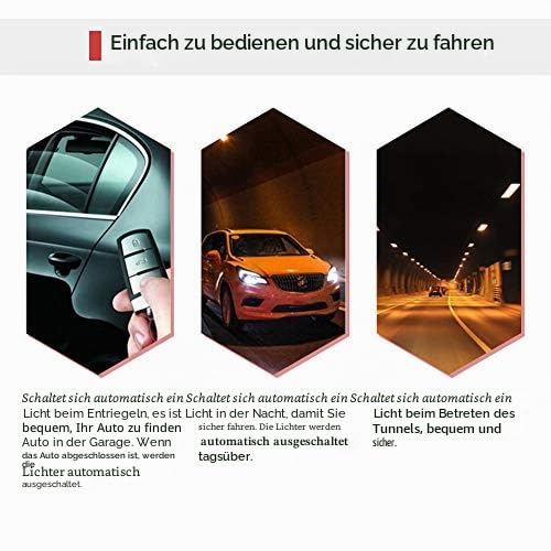 Auto Lichtsensor, Plug & Play Nachrüstung Automatischer Scheinwerferschalter mit Tagfahrlicht Regensensor für SUV Crossover Fahrzeuge Fahrer bei Regen Nacht und Stadtverkehr