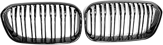 Parrilla de carreras for BMW F20 F21 120i LCI Serie 1 2015-2017, color negro brillante, 2 listones