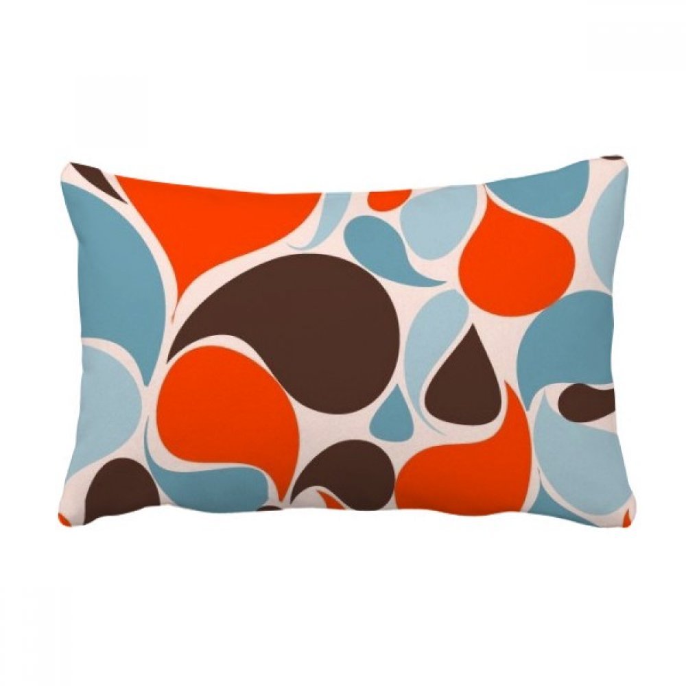 Coussin de canapé gouttelettes d'eau colorée housse et insert oreiller décoratif multicolore