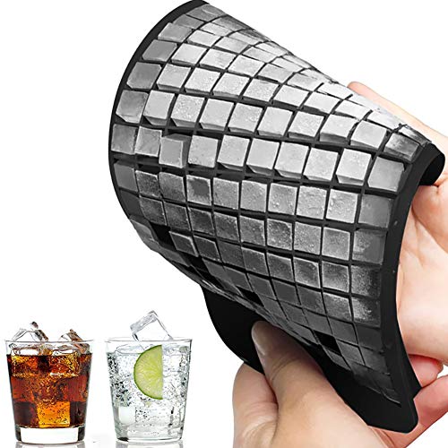 S_CUBE IJsblokjesvorm, silicone, BPA-vrij, voor cocktails, sap, cola, drank, flexibele siliconen vormen, 160-voudige… - Image 3