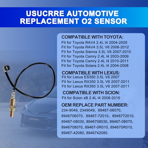 Sensor de oxígeno O2 234-9049 para Toyota y Lexus miniatura 2
