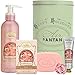Produktbild Lustige Geschenke Für Frauen ROSE: Französisches Beauty Set: 1 Bodylotion 200ml + Handcreme 25ml + 1 Seife 100g in einem Vintage Metallbox Parfüm Damen Rose, Pfirsich von Un Air d'Antan®