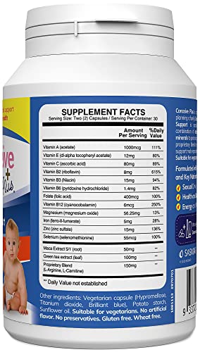Conceive Plus Mens Fertility Support - Fertility Supplements For Men, 60 Capsules, 30 Day Supply #TOP1