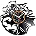 Pendule murales Batman Horloge Murale Vinyle Horloge Vintage Silhouette Record Fait à la Main Cadeau HomeWall Horloge décoration intérieure Art Horloge Vinyle Record Horloge Batman Gift