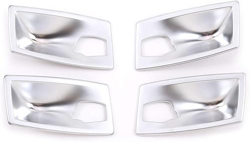 Miniatura 7 de CHEYA Adhesivo ABS para manija de puerta interior de automóvil para BMW Serie 5 E60 2006-2009 Accesorios de automóvil (fibra de carbono, 2004-2005)