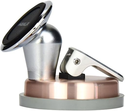Hodi Magnetic Suction Cup, for 4-7 Inches Smartphone, Rubber Vaccum Car/Wall Mount, Powerful Suction, Aluminum Alloy, 540 Degrees Rotation for Samsung, HTC, Huawei, Rose Gold