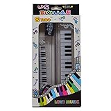 El diseño de goma es empaquetado y enviado al azar, instrumento musical Lovely teclado, notas musicales y formas están disponibles