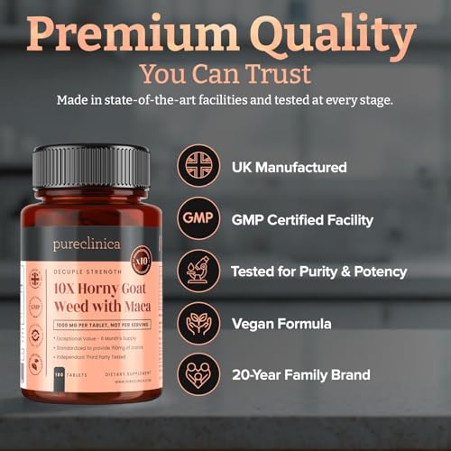 Pureclinica Horny Goat Weed and Maca Tablets