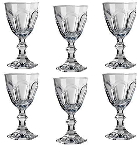 Mario Luca Giusti Set 6 Dolce Vita Water Glass Transparent
