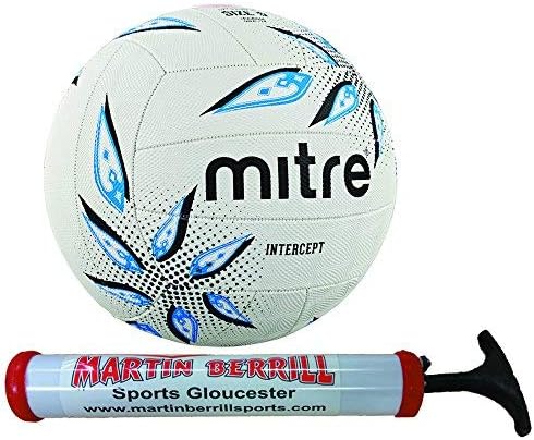 Mitre 2016 Intercept Netball with Free Hand Pump