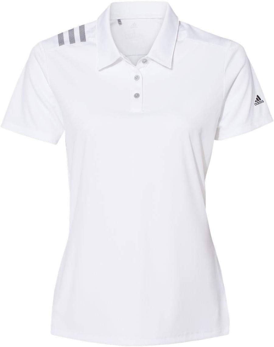 Adidas Women's 3-Stripes Shoulder Polo With Custom Embroidery