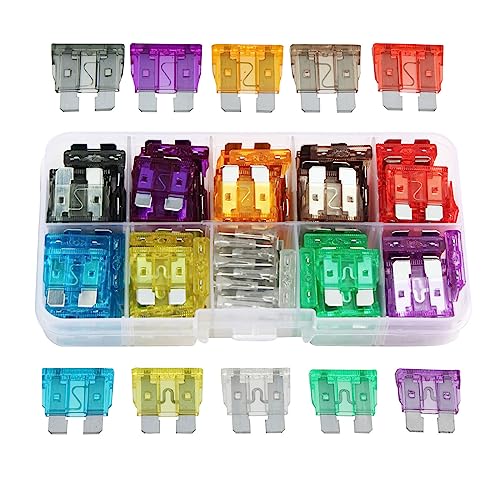 100Pcs Car Fuses Assorted Motorhome Parts & Accessories Auto Standard Blade Fuses Replacement Kit Car Fuse Box