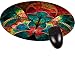 Stained Glass Flower Petals Round Mouse pad - Stylish, Durable Office Accessory Made in the USA