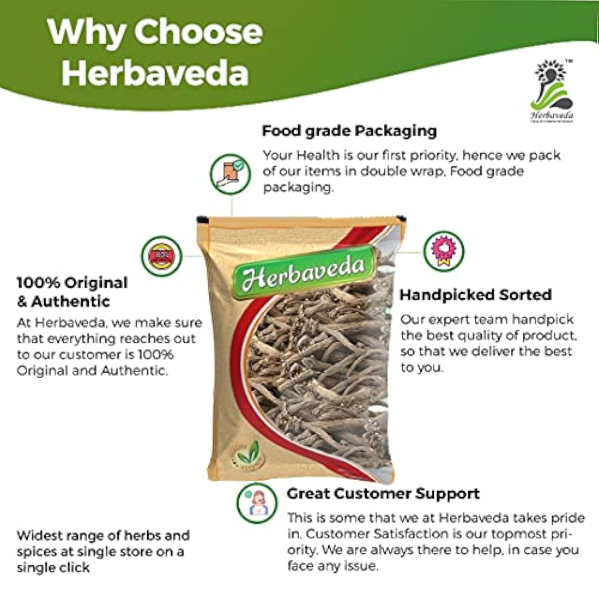Herbaveda Akarkara Indian Powder, 100g