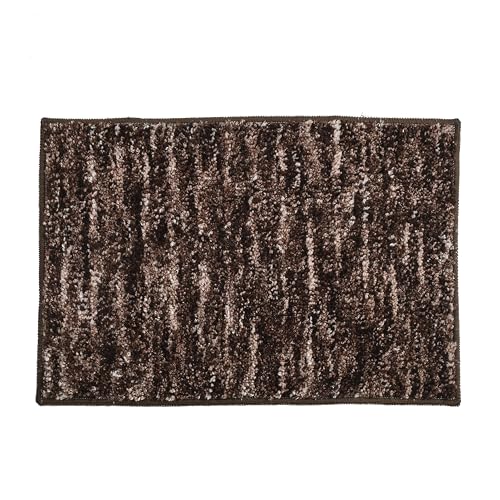 Image of Bathroom Mat Anti Slip Bathmat Water soak Absorbent Mats (40x60 CM, Brown)