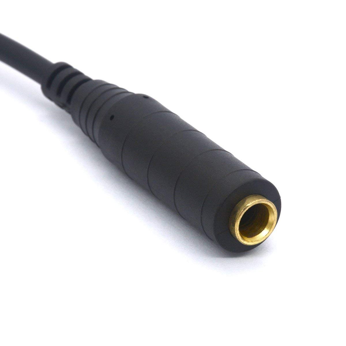 zdyCGTime cavo adattatore placcato oro da 3,5 mm mono audio maschio da 3,5 mm a femmina da 6,35 mm 3.5mm to 6.35mm adapter.(5 Packs