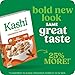 Kashi Breakfast Cereal, Organic, Whole Grain, Cinnamon Harvest, 18oz Box (1 Box)