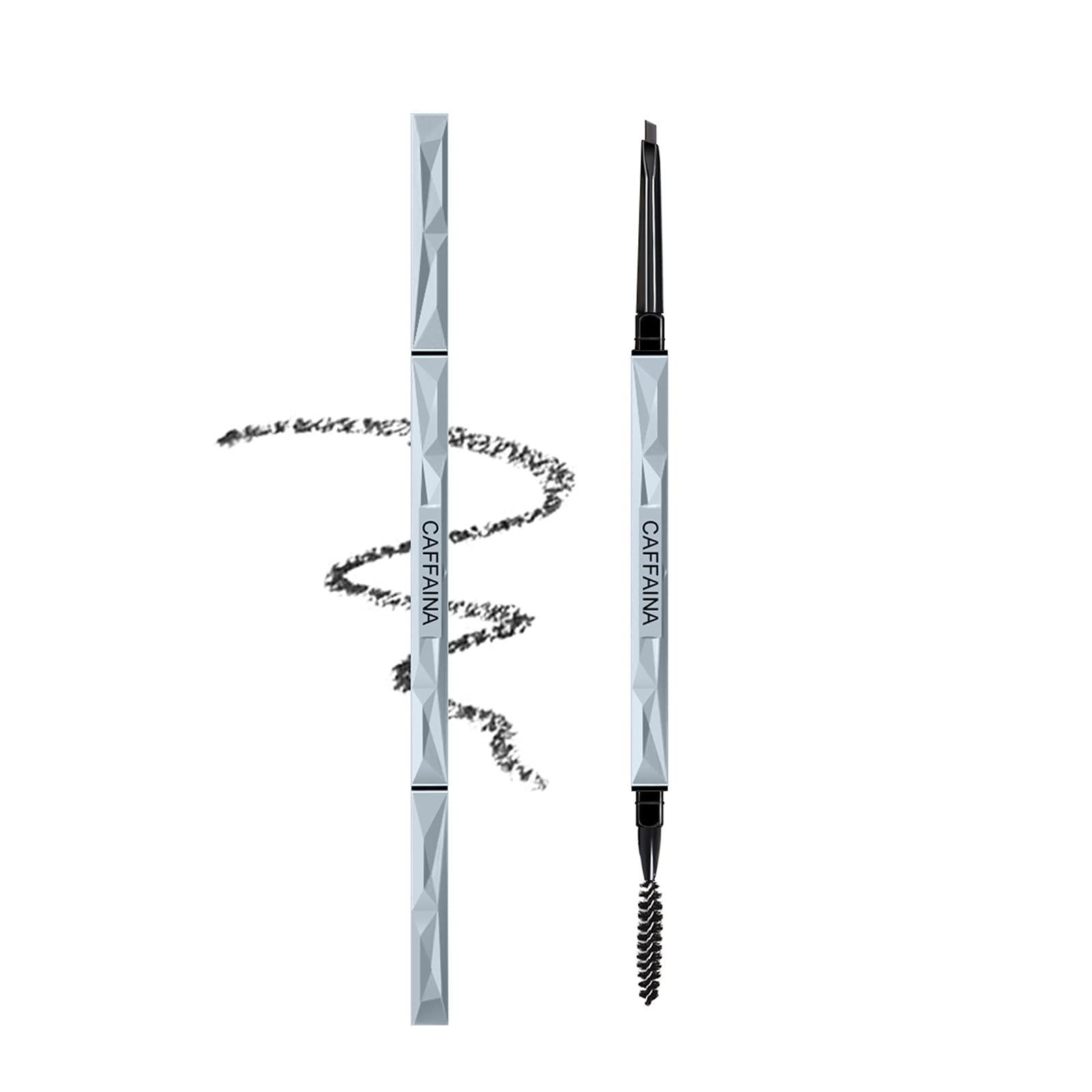 Eyebrow Pencil 2 Piece set,Longlasting Waterproof Automatic Liner Eye Brow Color Gel (Brown)