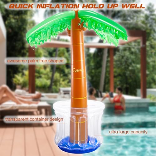image for Zcaukya Inflatable Palm Tree Cooler, 60
