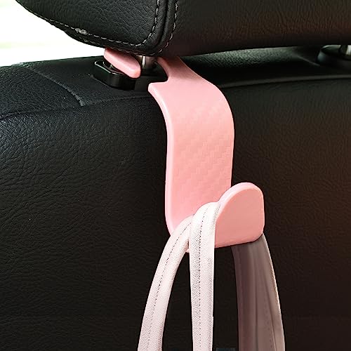image for Amooca Car Seat Headrest Hook 4 Pack Hanger Universal Vehicle Car Stor