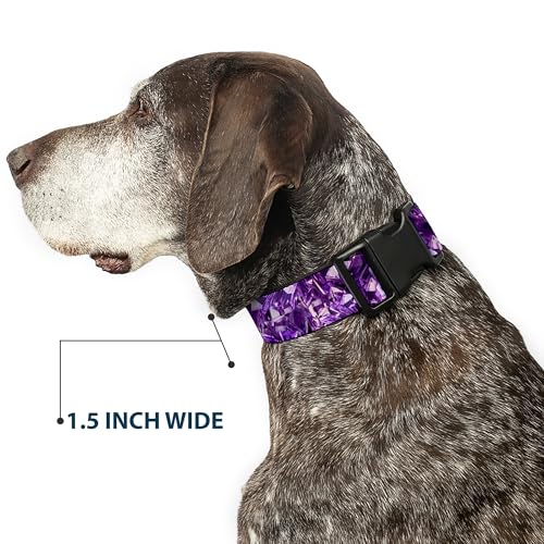 Collier clip plastique avec cristaux pourpres Buckle Down ajustable medium - 8
