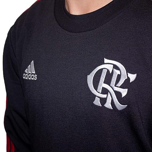 Moletom Adidas Masculino Dna Flamengo Black/red Hy6248 Gg
