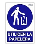 EberSign | Señal de Obligación Utilicen la Papelera Normativa ISO (A4)