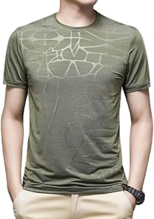 LIRU Graphic T Shirt,Breathable Sport Shirts Summer Ice Silk Casual T-Shirts Solid Color Cool Dry Running Tops Round Neck Comfort Workout Shirts Gym Moisture Wicking Quick Dry Top