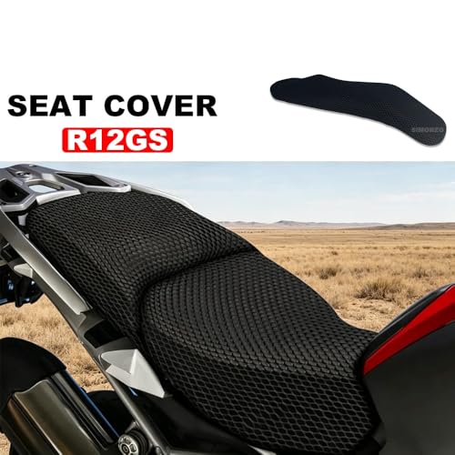 Rutas largas en BMW R12GS con funda de asiento transpirable 2