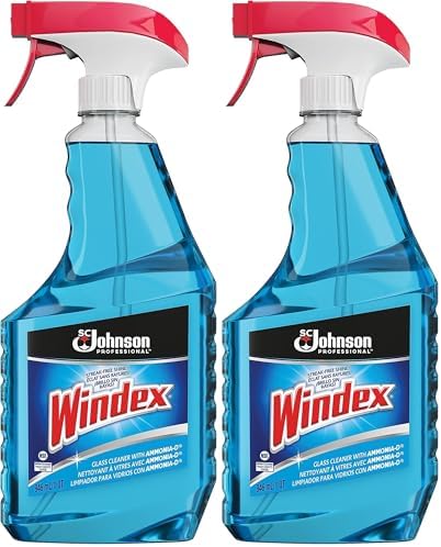 Windex® Windex Glass Cleaner, 32 oz, Blue (Pack of 2) image 5