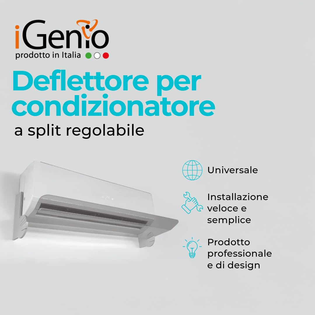 Deflettore per condizionatore a split regolabile, art.909 - iGenio