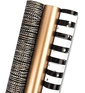 RUSPEPA Weihnachts-Geschenkpapier Kraftpapier - 3 Rollen Mit Beeren Und Rentieren