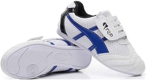 WANGZHENG Taekwondo-Schuhe, Karate-Boxschuhe, Kampfsport-Trainingsschuhe, Kung-Fu-Taichi-Turnschuhe, leichte Schuhe für Damen und Herren-White|| 28 Cover
